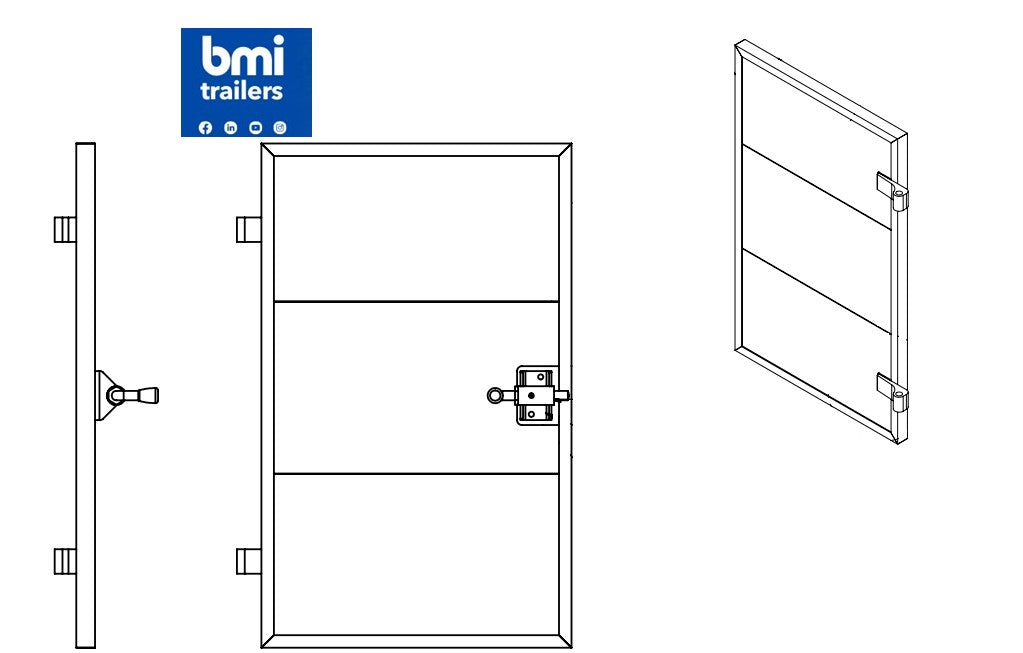 AW 15429 ----- AW FRONT PERSONEL DOOR ASSY (HORIZONTAL PLANKS/ OPENS IN)