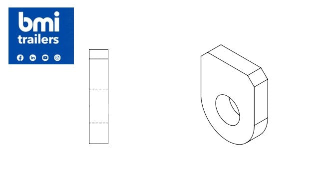 AW 20792 ----- AW DOOR CHAIN BRACKET
