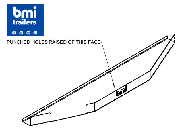 AW 25864 ----- AW PUNCHED PLATFORM BASE (RH ACCESS LADDER)