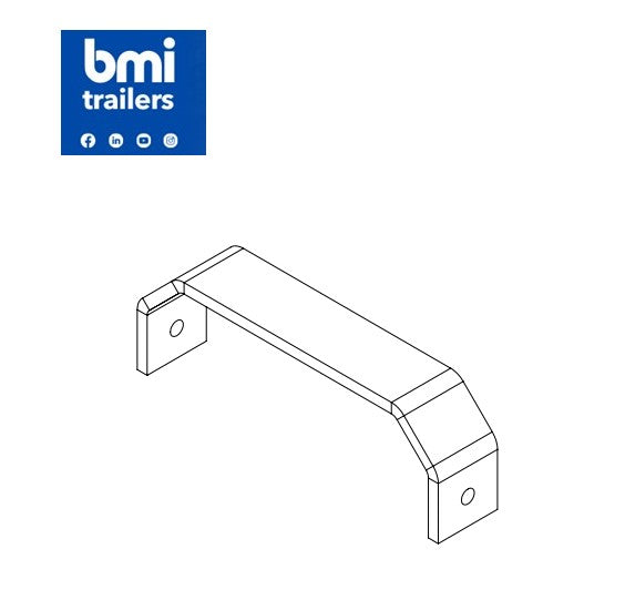 AW 41207 ----- AW WALKWAY FOLDED WIDER LADDER BRACKET max min