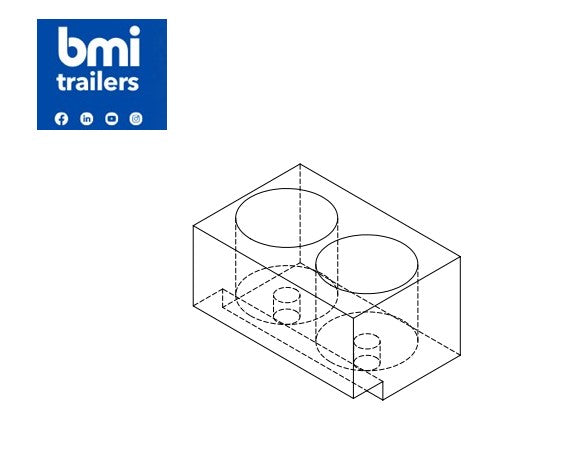 AW 42171 ----- L FLOOR NYLON BLOCK (SP 7291 MACHINED BY KEITH)