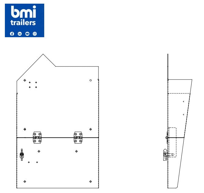 EJ 27467 ----- EJECTOR FOLDING REAR MUDFLAP LH ASSY