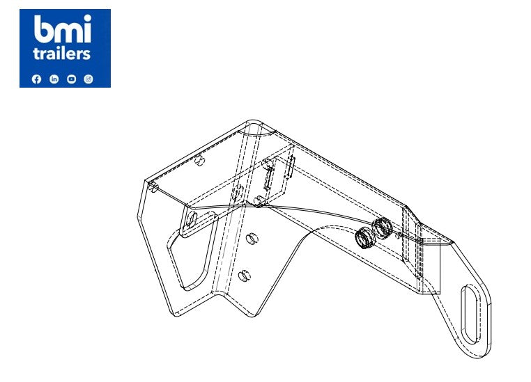 EJ 45305 ----- EJ HALF PIPE EJECTOR DOOR LH ARM ASSY. (NARROW BODY)