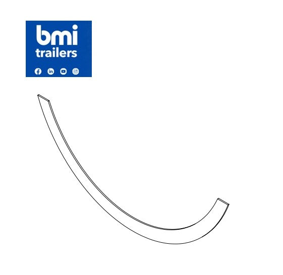 EJ 50497 ----- EJ HALF PIPE EJECTOR BLADE SCRAPER - PE UHMW - CENTRAL PIECE