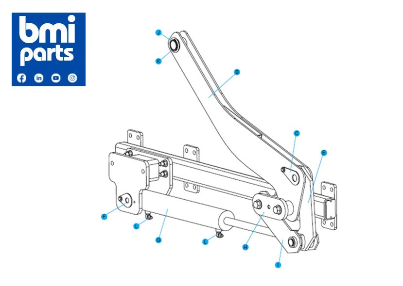 HW 0053 ----- Actuator Assy Single Flip 1048
