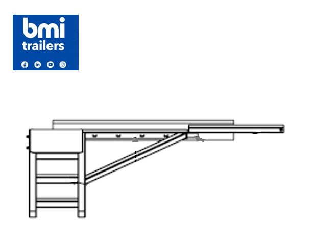 HW 0433 ----- Front lid assy Hydraulic doubleflip 764 (1800164)