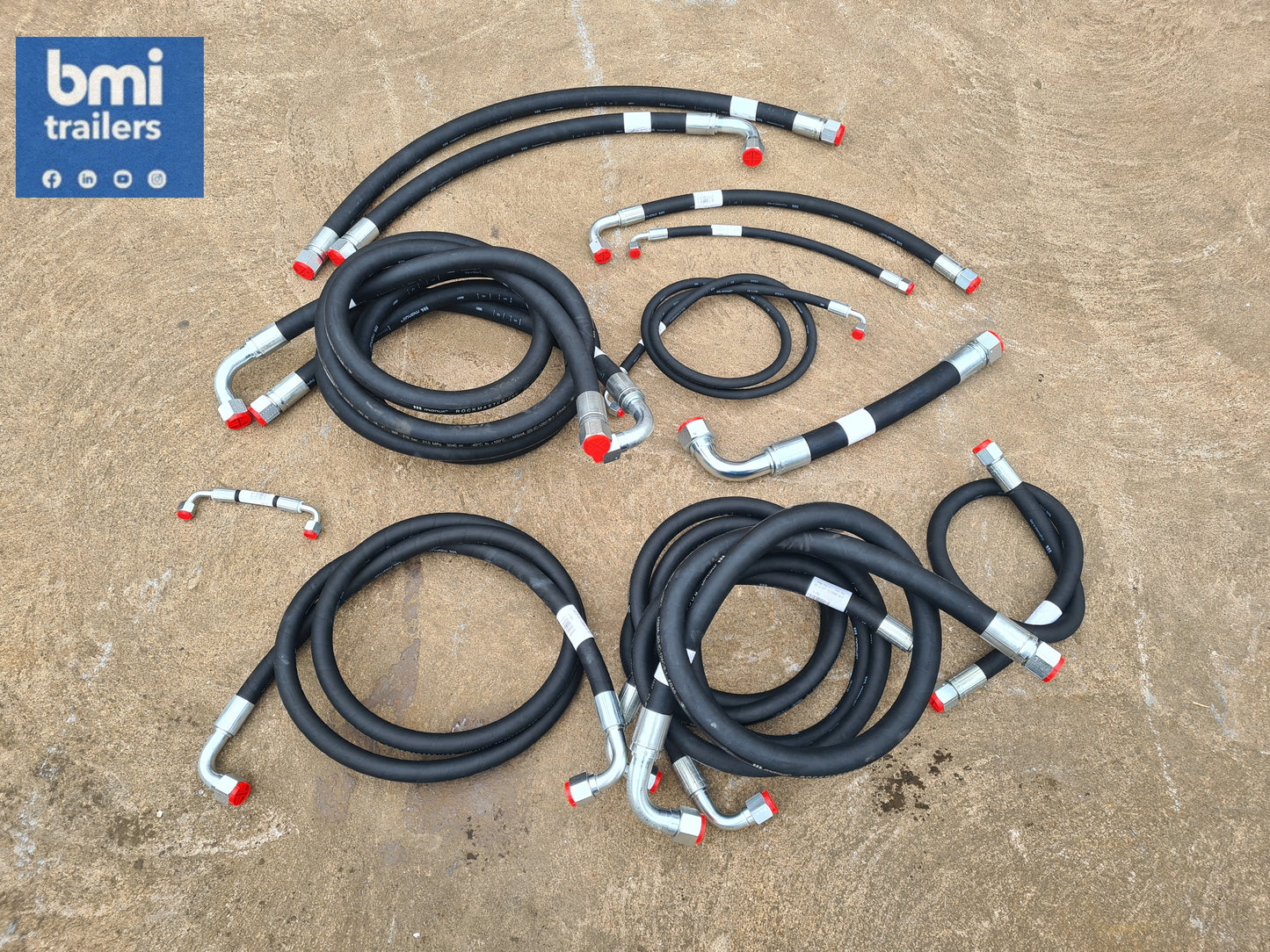 HY 8079 ----- 130YD AW HOSE KIT (UNDERSLUNG YANMAR - CARGO - DAWBARN BUCHER)