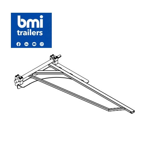 TT 25614 ----- TT HARDBOX 1/2 NET MANUAL FRONT LH ARM WITH HINGE ASSY (EXTENDED/ 6 SECTION SIDE)