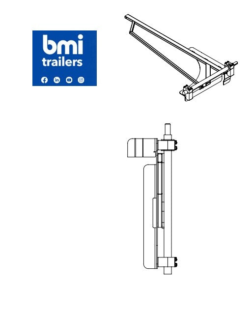 TT 25616 ----- TT HARDBOX 1/2 NET MANUAL FRONT RH ARM WITH HINGE ASSY (EXTENDED/ 6 SECTION SIDE)