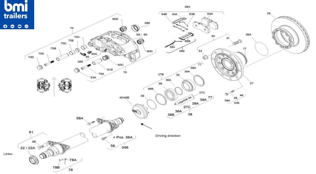 3434366000 ----- Brake calliper fixing bolts item 56