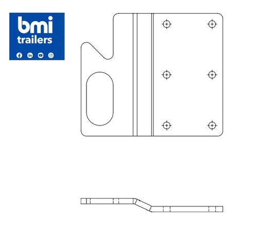 AW 20623 ----- AW HYD DOOR LATCHING  PLATE  WITH  SLOT