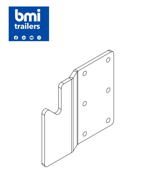 AW 20624 ----- AW HYD DOOR LATCHING  PLATE (RHS)