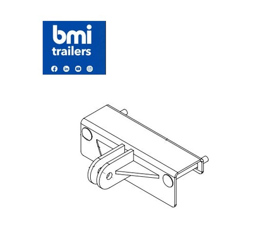 AW 25954 ----- AW 80X80X6.3 FLAT TIE BAR MOUNTING BRACKET (ALMET TOP RAIL)