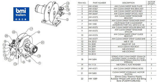 AW 26648 ----- AW CLEAN SWEEP ASSEMBLY