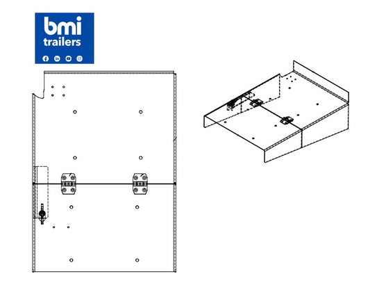 AW 26739 ----- AW HINGED MUDGUARD REAR LHS ASSY.