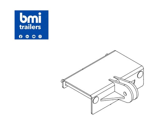 AW 27871 ----- AW BOWED TIE BRACKET TO SUIT 200X100 TOP RAIL