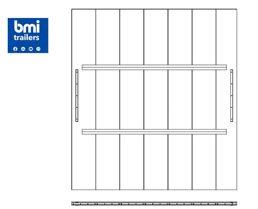 AW 27924 ----- AW 130YRD FLAT FLOOR  VERTICAL PLANKS (ALMET TOP RAIL)