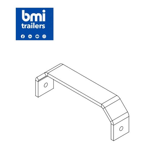 AW 41207 ----- AW WALKWAY FOLDED WIDER LADDER BRACKET   max min