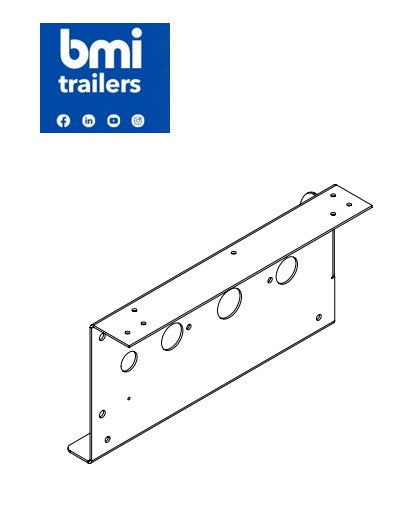 EJ 36453 ----- EJ HALF PIPE RH LIGHT PAN (ASPOCK CLUSTER / WORK LIGHT / STROBE / FOLD DOWN GUARD)