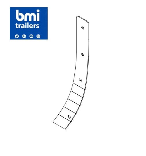 EJ 50495 ----- ROCKPUSHER BLADE SCRAPER RETAINER PLATE -TOP RH SECTION