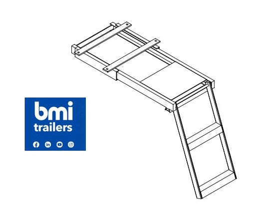 HW 0486 ----- HW TWO STEP LADDER WITH PLATFORM (CBF ABUS876/BRGB)