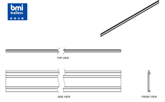 HW 0522 ----- FEATHERWING SIDE VALANCE 4000mm LONG 150mm DEEP (F-020154)