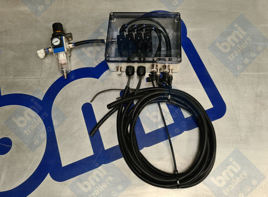 PN 0155 ----- SOLENOID BOX WITH 4 SOLENOIDS, AND AIR FILTER  (fitted)