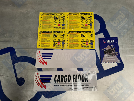 SP 7285 ----- CARGO FLOOR ELECTRIC CONTROL DECAL KIT (9410015)