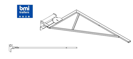 SW 27277 ----- SW HYD. 1/2 NET REAR RIGHT ARM WITH HINGE ASSY ( EXTENDED )