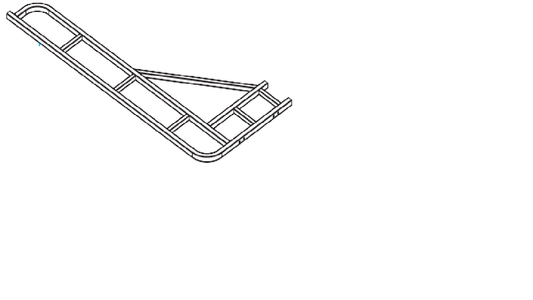 HW 0055 ----- Rear Lid Assembly Hydraulic Single Flip 2594